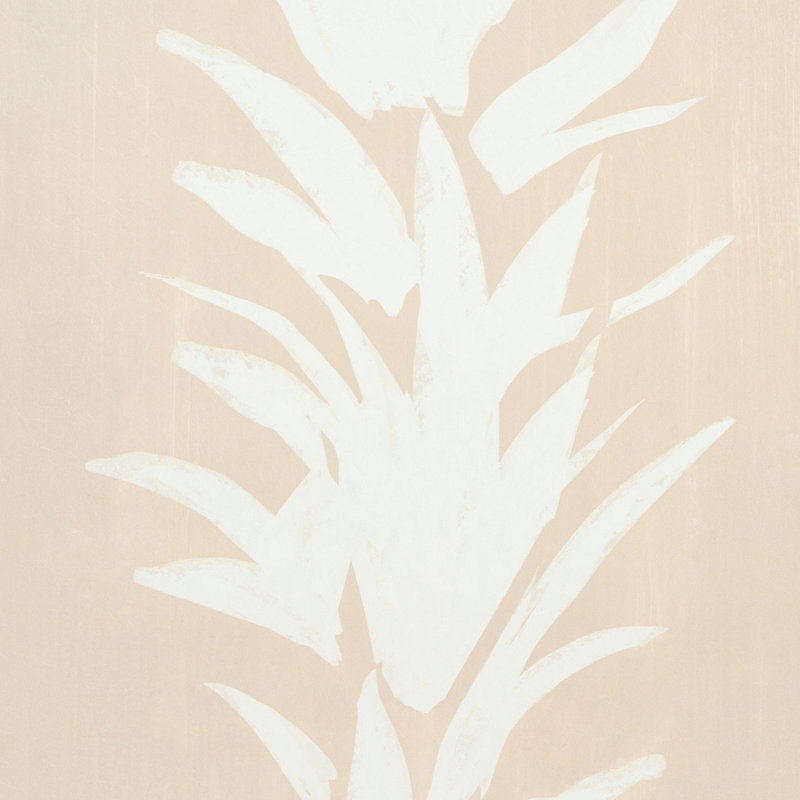 Schumacher x Backdrop White Lotus Wallpaper, Sand, Paper