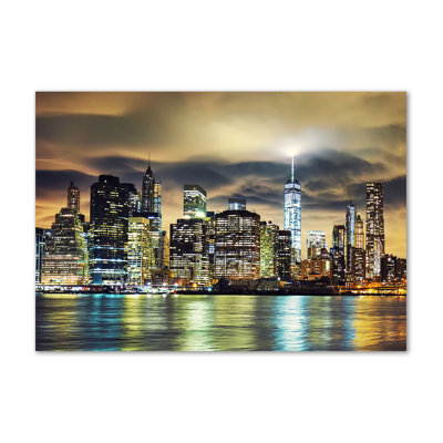 Manhattan New York - Wrapped Canvas Print