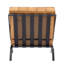 Ensemble de 2 chaises d'appoint en cuir véritable Louis L