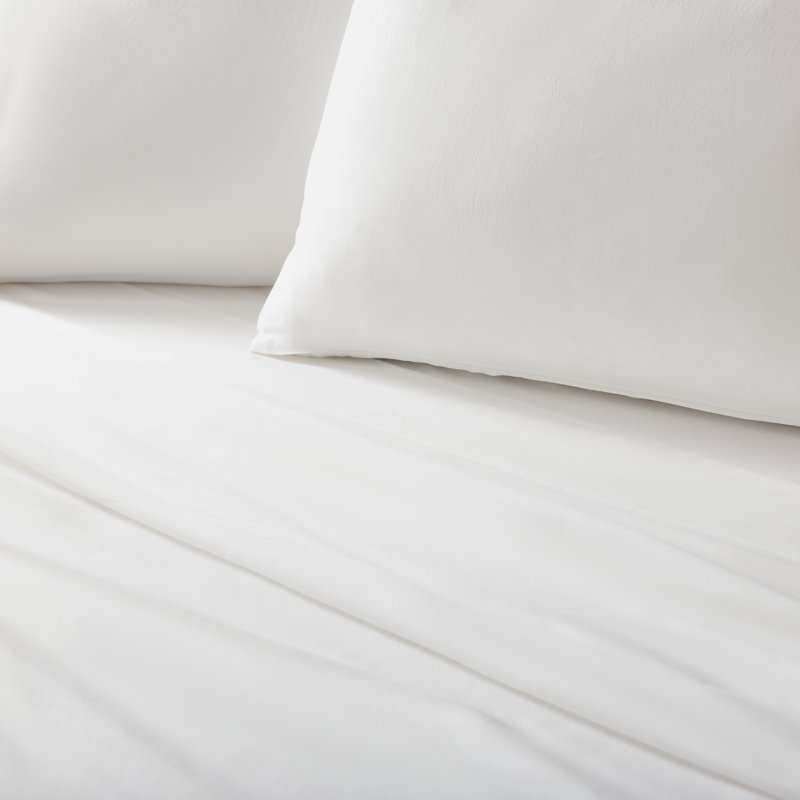 Weekender 90Gsm Bamboo Sheet Set, Queen Sheet Set, White