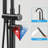 Double Handle Floor Mounted Freestanding Tub Filler Faucet with Handshower-114604259