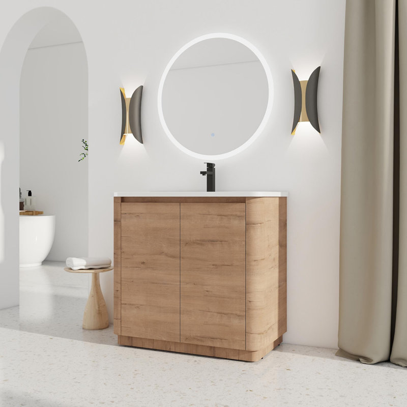 Meuble-lavabo sur pied simple 36 po avec lavabo
