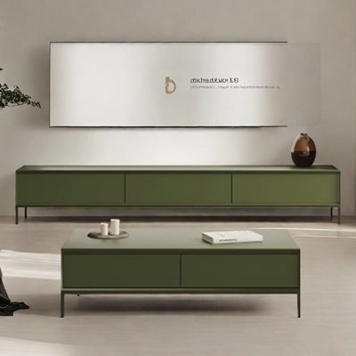 Simple coffee table TV cabinet combination