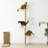 Cherette 4-tier Wall-Mounted Cat Tree Tower Scratching Post