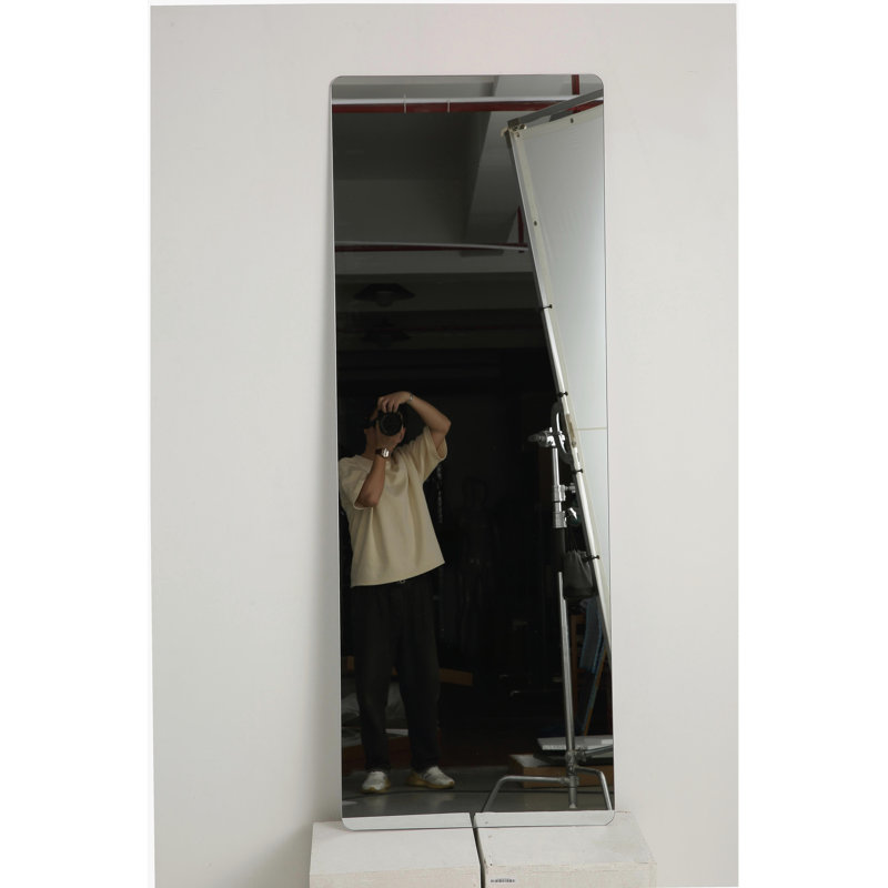 60x15 Inches Full-Length Mirror, Suitable for Living Room, Bedroom, Dressing Room, Wall-Hanging Circular Multi-Angle Dressing Mirror, Made of Aviation-Grade Aluminum Alloy