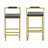 Velvet Counter Height Bar Stools with Low Backrest-1891688834