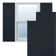True Fit PVC Horizontal Slat Framed Modern Style Fixed Mount Shutters