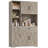 Nechemya 70.8" Freestanding Bathroom Cabinet with Center Drawer, Wood Storage Bathroom Cabinet with 4 Doors-595078153