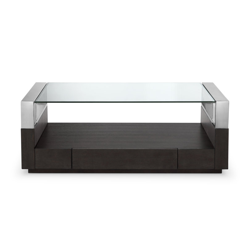 Ahlers Glass Top Single Coffee Table