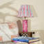 Floral Vine Bone Inlay Accent Table Lamp – Fuchsia-608039913