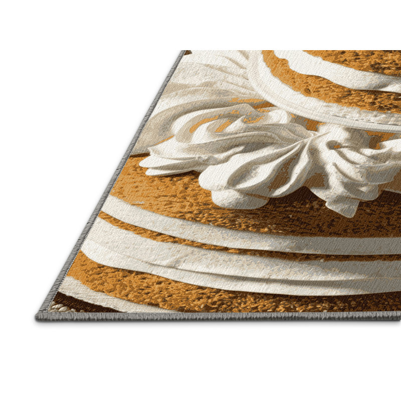  Tapis lavable à la vanille, Rectangulaire 8 pi x 10 pi