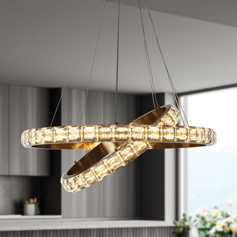 Lustre en cristal 2 lumières