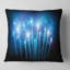 Feux d'artifice bleus au ciel nocturne - coussin à imprimé paysage-29075841-29075845