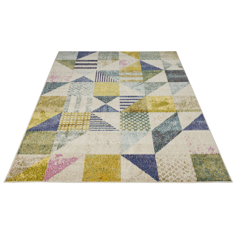 Geometric Area Rug, Rectangle 160 x 220cm