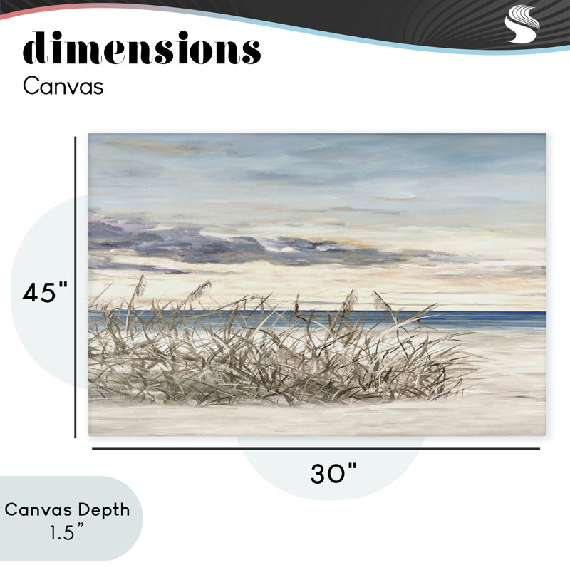 Windy Beaches Landscape, conception de Julie DeRice, H 30 po x l 45 po
