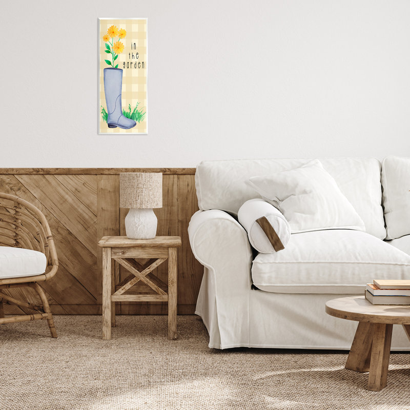 Plaque murale In the Garden on Plaid, design par Lil 'Rue