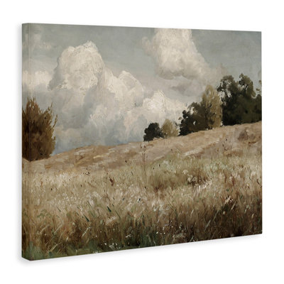 Classic Nature Field Landscape Canvas Wall Art By Lettered And Lined