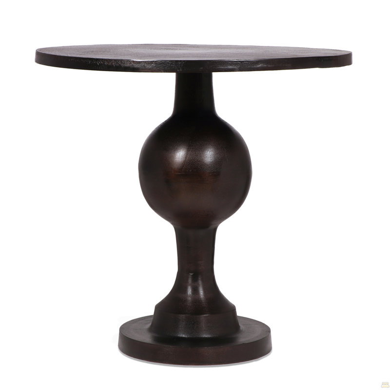 Aluminum Circular Dining Table, Bronze