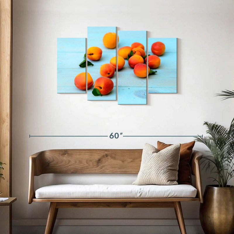 Yarlin Apricots On Table, 27" H x 43" W