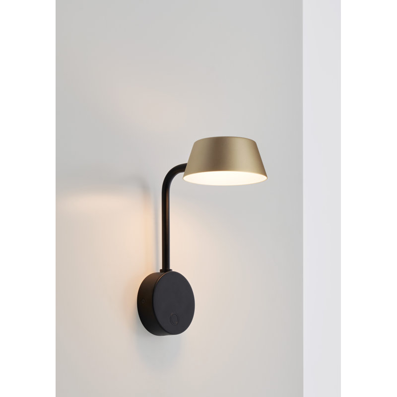 Vada 1 - Light LED Armed Sconce, Champagne Gold