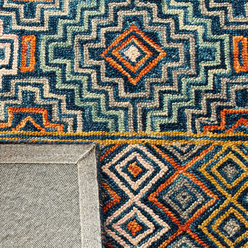 Deyoung Hand Tufted Cotton Geometric Rug, Rectangle 4' x 6'