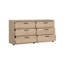 Commode double 6 tiroirs 60,47 po R camion