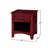 One Drawer Wooden Nightstand In Cherry Finish