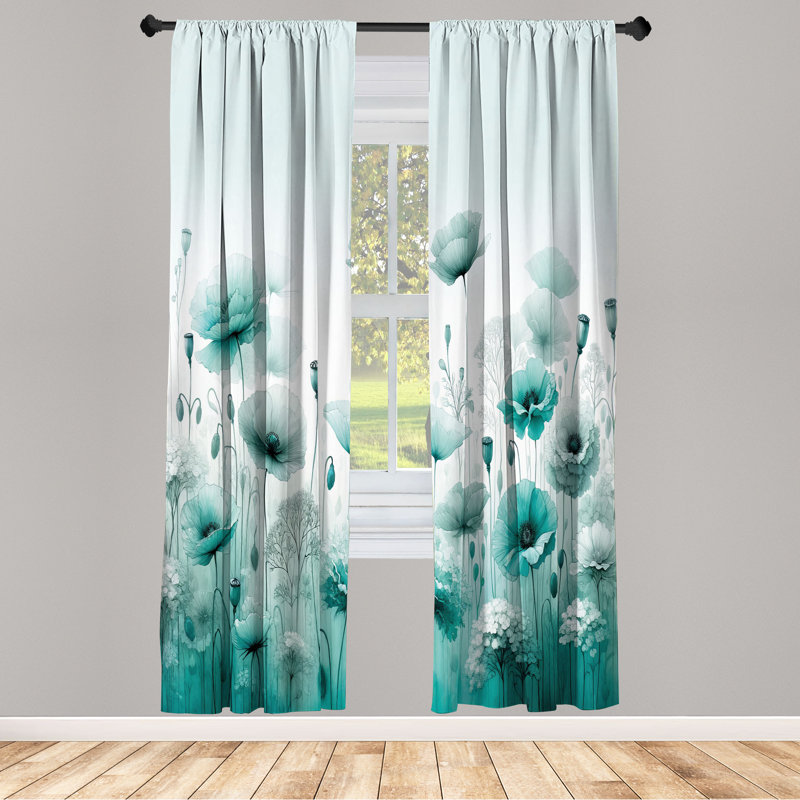 Semi Sheer Curtain, 56" W x 95" L