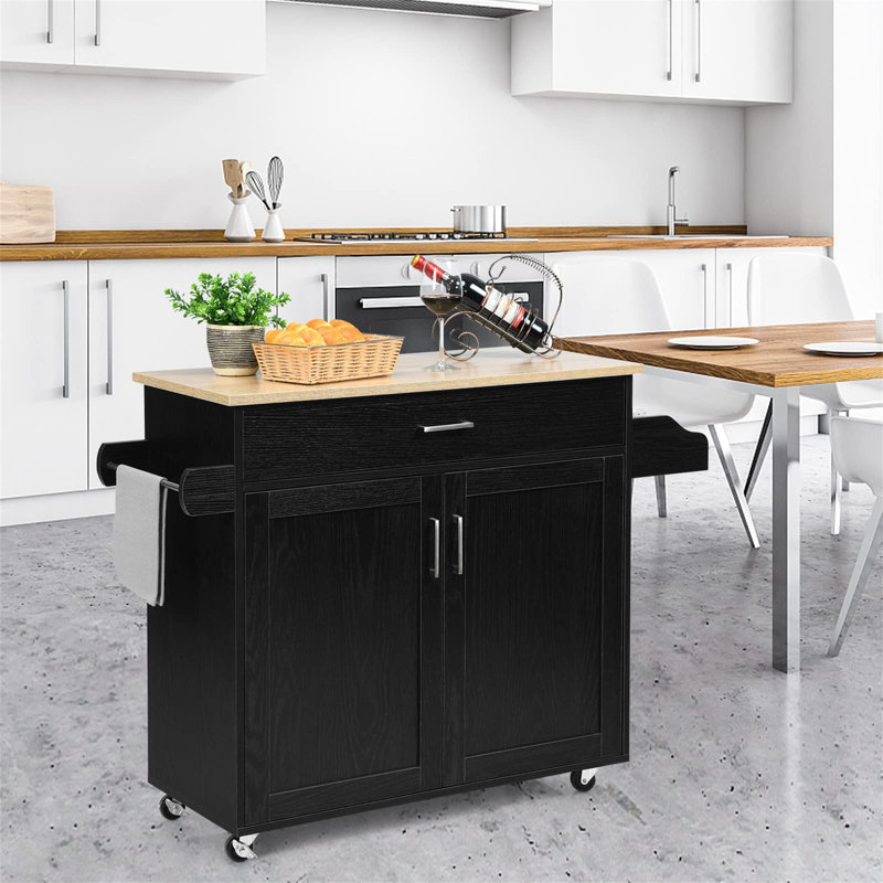 Maglione Kitchen Cart, Black