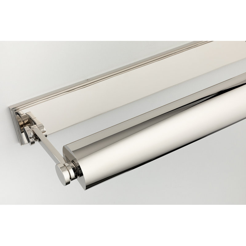 Merrick Dimmable Wall Mounted Picture Light, Polished Nickel