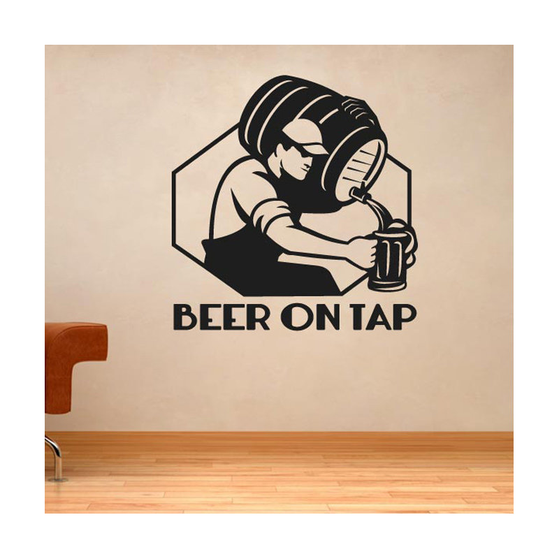 Food & Beverage Wall Decal, White