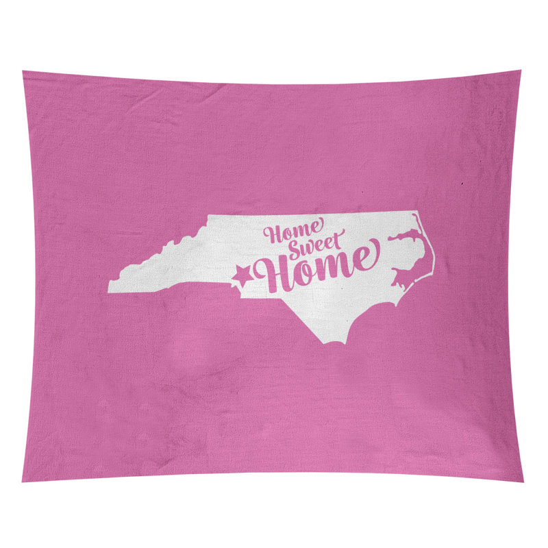 Tapisserie Home Sweet Charlotte, H 27,5 po x l 37,5 po, Rose