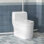 Toilette une pièce contemporaine à macération avec pompe 600W dissimulée pour le sous-sol