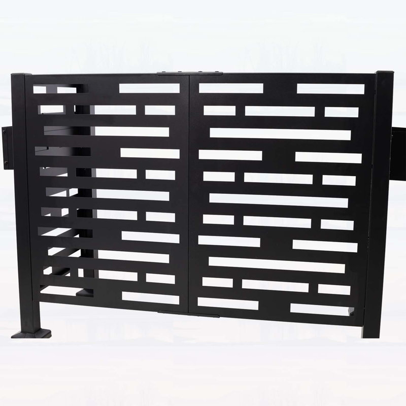 Écran d'intimité élégant en métal pour l'extérieur, idéal pour le patio et le jardin, 35.3" H x 46.5" W x 22.5" D