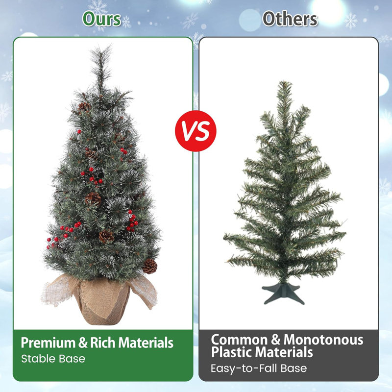 Arbre de Noël enneigé 3 pi