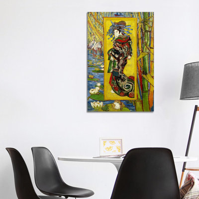 Courtesan (after Eisen) by Vincent Van Gogh - Wrapped Canvas Print