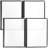 2Pcs Transparent Menu Cover PVC Binder Cover Durable Looseleaf Menu Holder