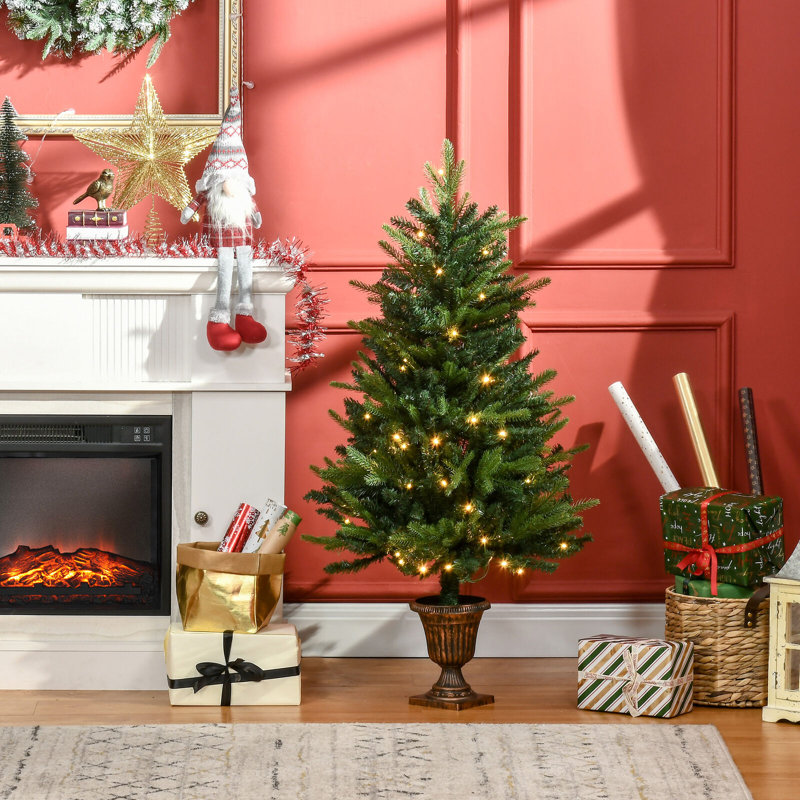 3.94' H Lighted Artificial Christmas Tree