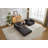 Boneless Compression Sofa,Convertible Floor Sofa Bed With Fixed-Shape Frame, Loveseats Boneless Modular Sectional Sofa,No Assembly Required,Chenille Fabric,For Living Room Bedroom-983088825