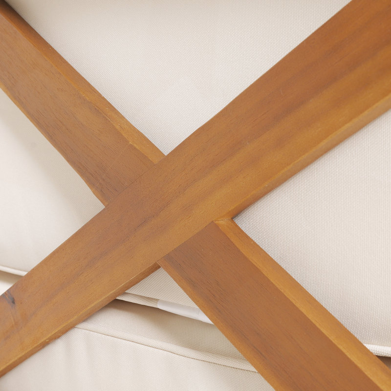 BANC D'ANGLE GAUCHE EN X