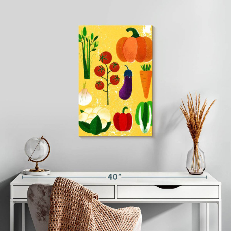 Yarlin Vegetable Variety, 24" H x 16" W
