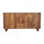 Buffet en bois massif Montara, beige, 2 portes, 3 tiroirs