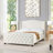 Rosdorf Park Fontana Wingback Upholstered Platform Bed Frame | Wayfair
