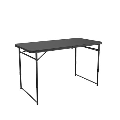 4 ft. Fold-in-Half Adjustable Height Indoor/Outdoor Utility Table