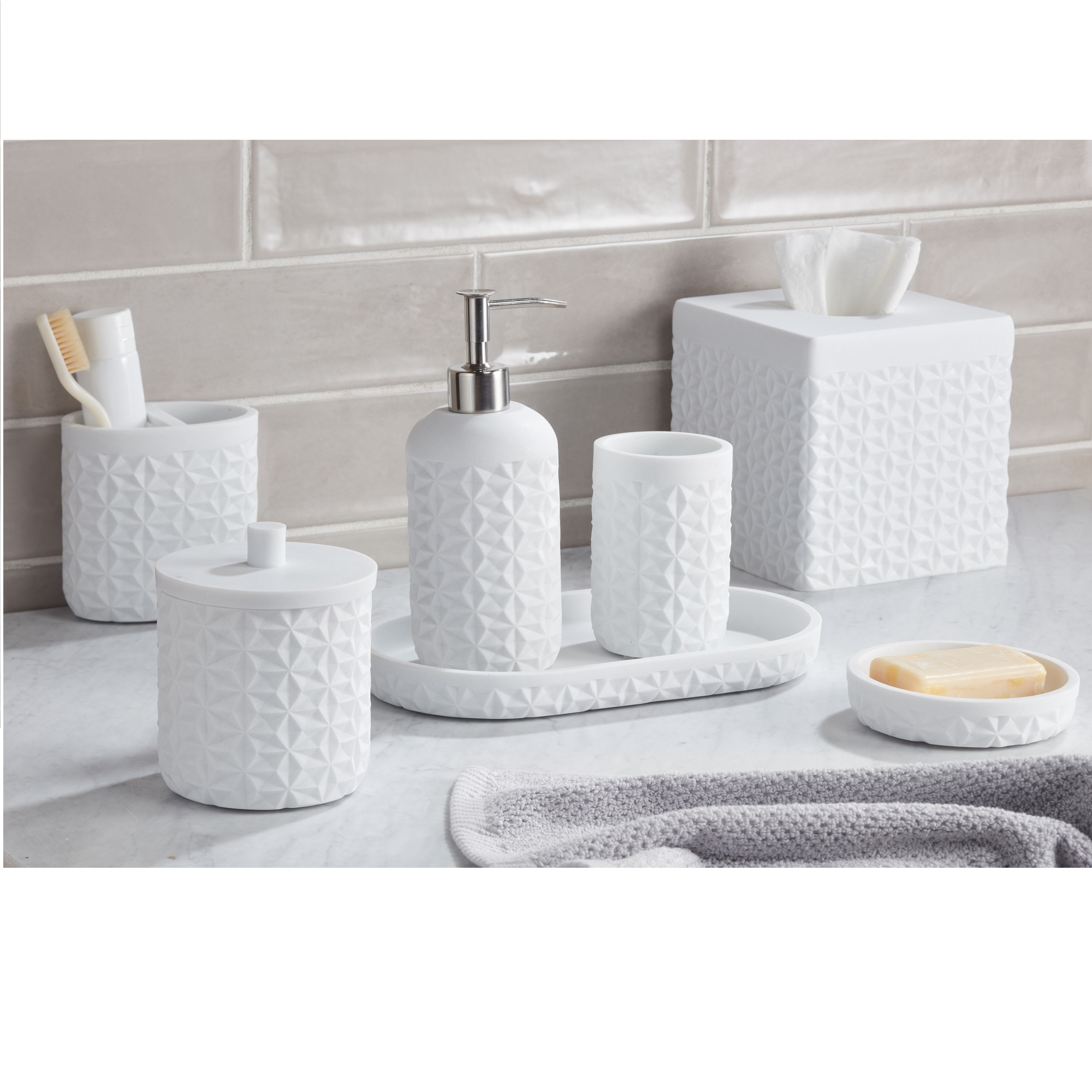 Houston Street 3-Piece Bathroom Accessory Set – Roselli Trading