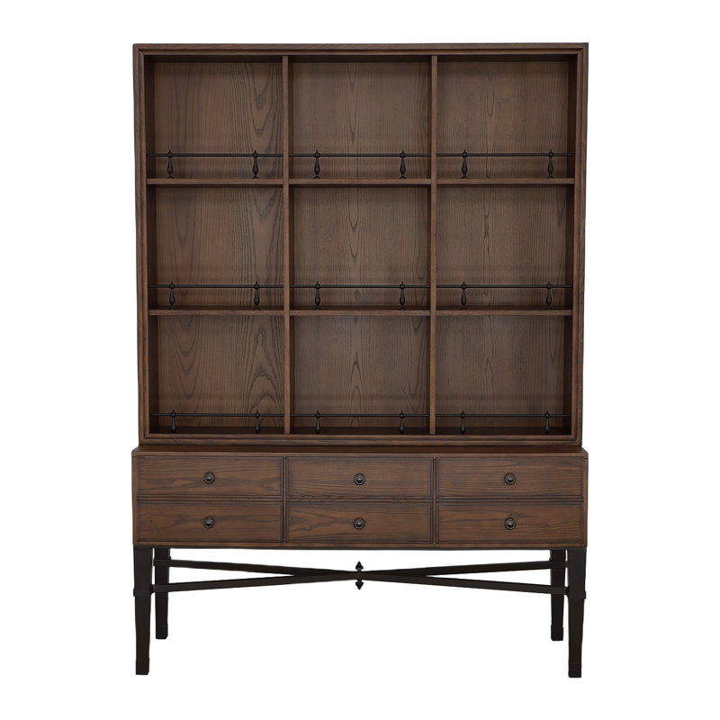 BD Solid Wood Accent Cabinet, English Honey