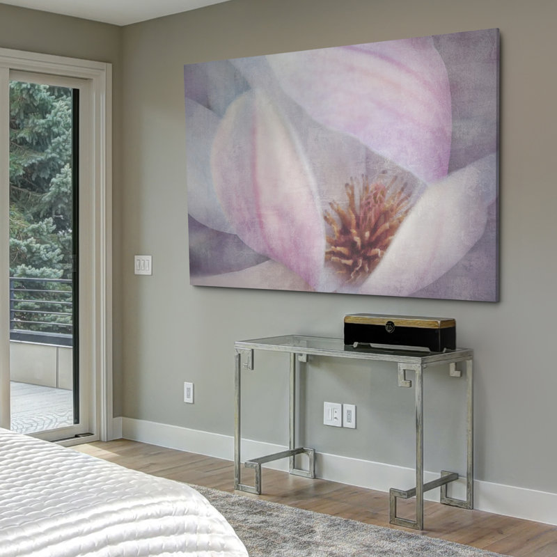 « magnolia melody ii », reproduction d’art sur toile tendue, H 32 po x l 48 po x P 1,5 po