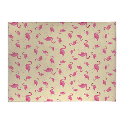 Summer Flamingo Outdoor Rug