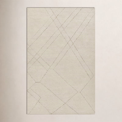 Hand-Tufted Abstract Wool Rug