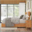 Structure de lit plateforme en bois massif avec tête de lit, aucun sommier nécessaire, lit sur pied, assemblage facile, grand lit, naturel-232457002-232457004